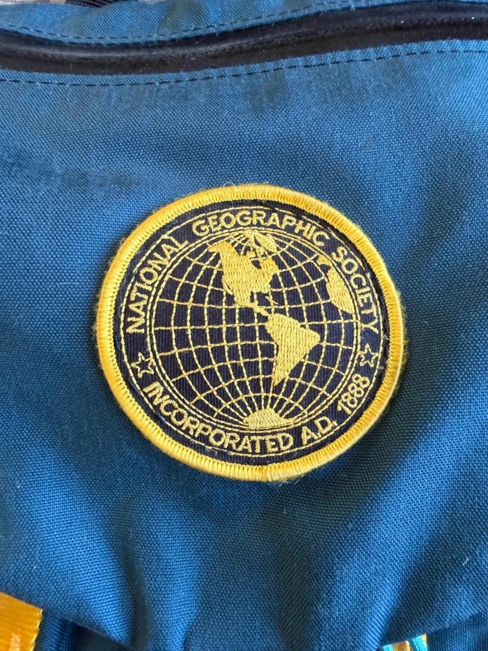 Vintage Topo Designs Mountain Pack Climbing Travel Hiking - Custom Nat Geo Patch